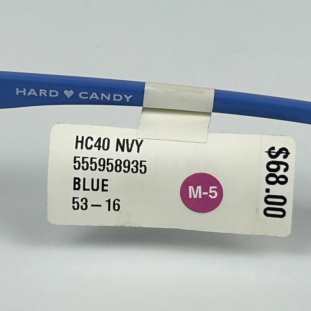 Hard Candy HC40 Women's Eyeglasses Frame Blue Plastic Full Rim 53-16-135 mm
